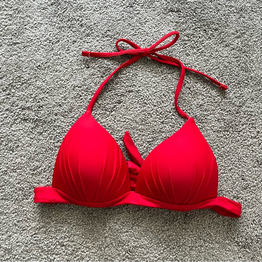 Shein red bikini top